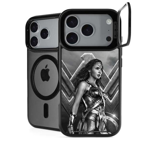 The Justice League (2017) Wonder Woman Poster iPhone 17 Pro Kickstand Case