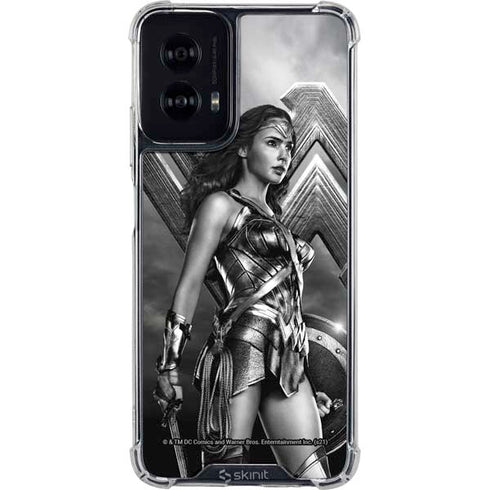 The Justice League (2017) Wonder Woman Poster Moto G Power 5G (2024) Clear Case