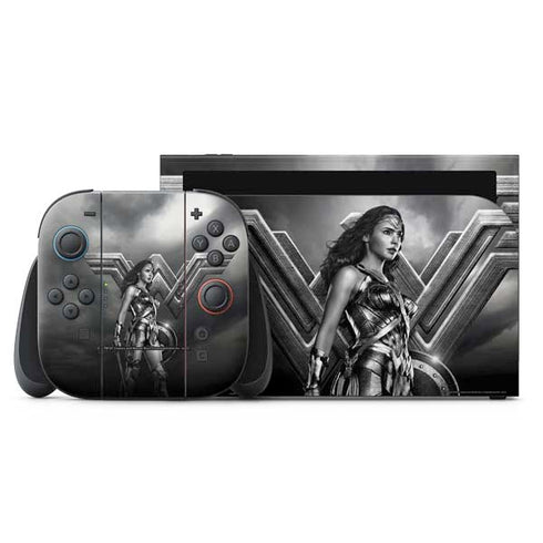 The Justice League (2017) Wonder Woman Poster Nintendo Skins
