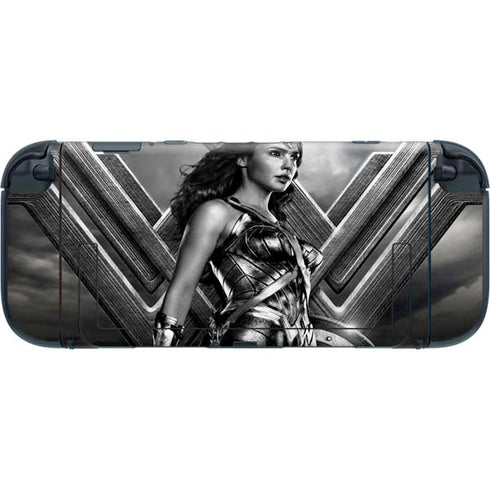The Justice League (2017) Wonder Woman Poster Nintendo Switch 2 (2025) with Joy-Con Skin