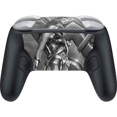 The Justice League (2017) Wonder Woman Poster Nintendo Switch 2 (2025) Pro Controller Skin
