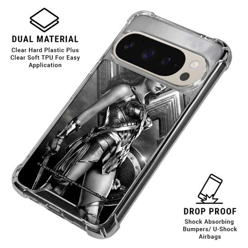 The Justice League (2017) Wonder Woman Poster Pixel 9/9 Pro Clear Case