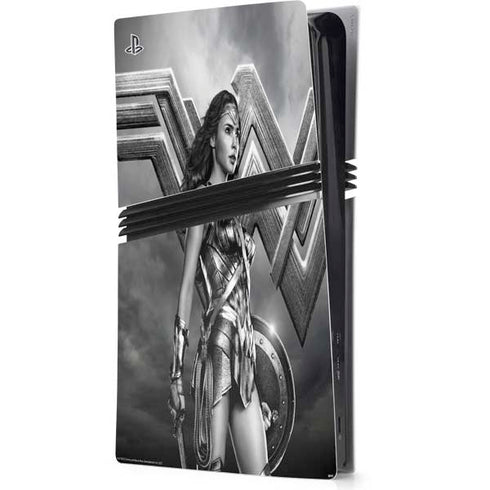 The Justice League (2017) Wonder Woman Poster PS5 Pro Console Skin