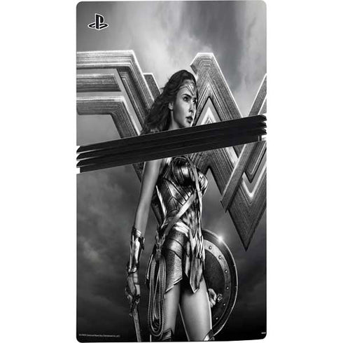 The Justice League (2017) Wonder Woman Poster PS5 Pro Console Skin