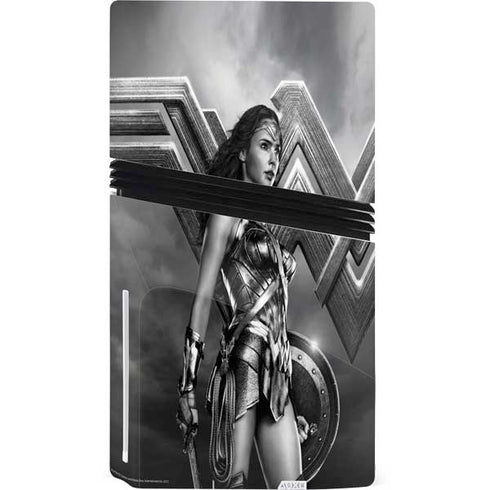 The Justice League (2017) Wonder Woman Poster PS5 Pro Disk Console Skin