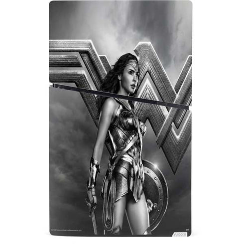 The Justice League (2017) Wonder Woman Poster PS5 Slim Digital Edition Console Skin