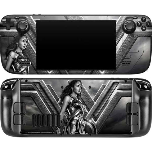 The Justice League (2017) Wonder Woman Poster Steam Deck Handheld Gaming Computer OLED Skin