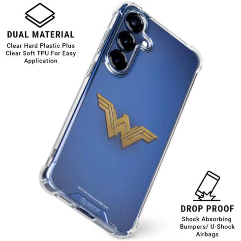 DC Comics Wonder Woman Movie Emblem Galaxy S25 Plus Clear Case
