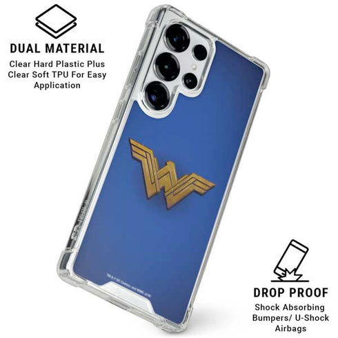 DC Comics Wonder Woman Movie Emblem Galaxy S25 Ultra Clear Case
