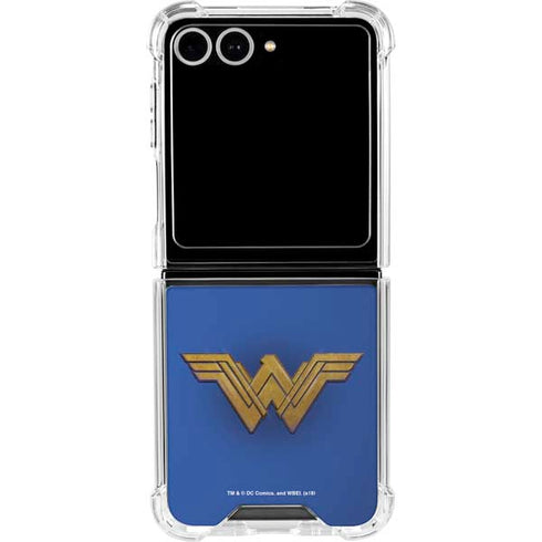 DC Comics Wonder Woman Movie Emblem Galaxy Z Flip7 Clear Case