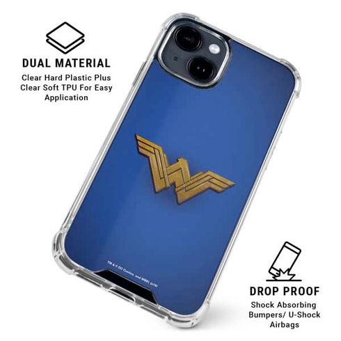 DC Comics Wonder Woman Movie Emblem iPhone 15 Clear Case