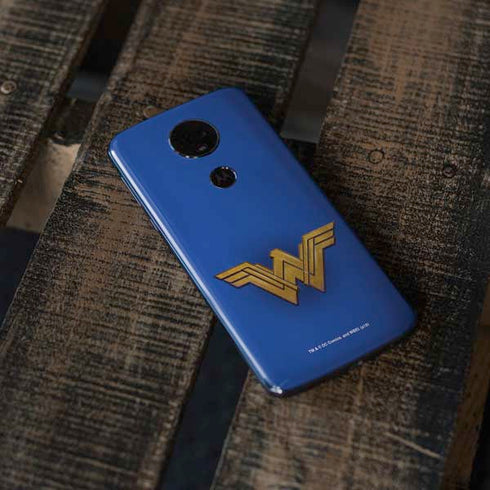 DC Comics Wonder Woman Movie Emblem Moto E5 Plus Skin