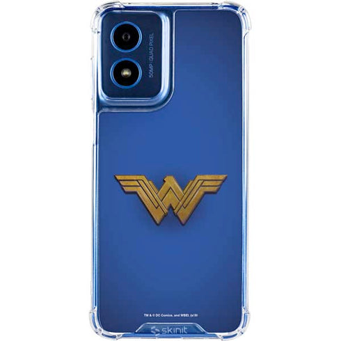 DC Comics Wonder Woman Movie Emblem Moto G 5G (2024) Clear Case