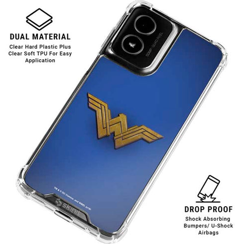 DC Comics Wonder Woman Movie Emblem Moto G Power 5G (2024) Clear Case