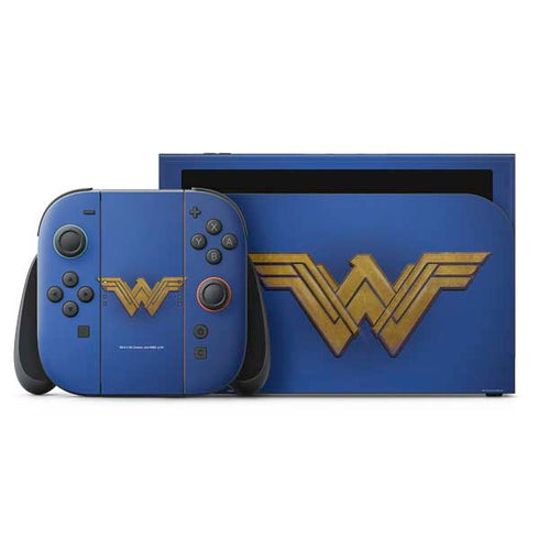 DC Comics Wonder Woman Movie Emblem Nintendo Switch 2 (2025) with Joy-Con Skin