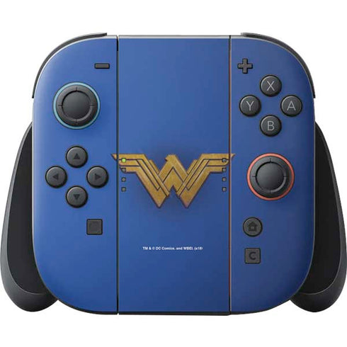 DC Comics Wonder Woman Movie Emblem Nintendo Switch 2 (2025) Joy-Con Controller Skin