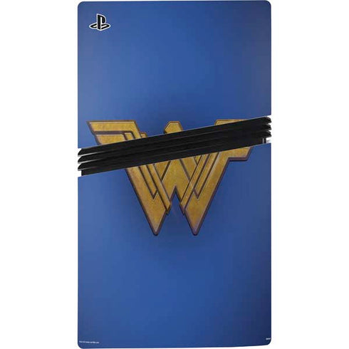 DC Comics Wonder Woman Movie Emblem PS5 Pro Console Skin