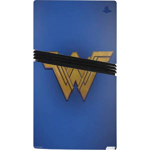DC Comics Wonder Woman Movie Emblem PS5 Pro Console Skin