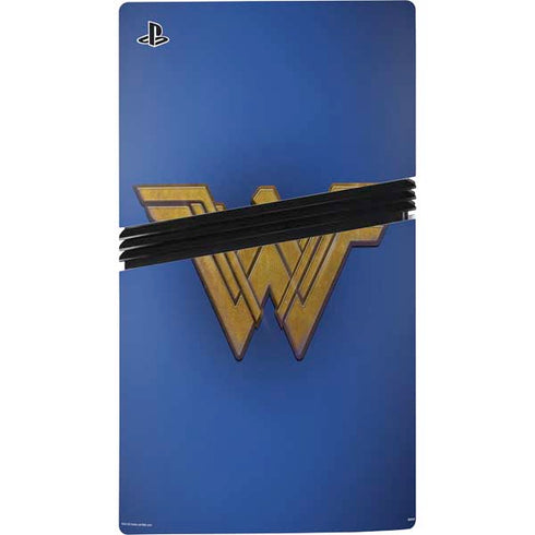DC Comics Wonder Woman Movie Emblem PS5 Pro Disk Bundle Skin