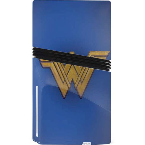 DC Comics Wonder Woman Movie Emblem PS5 Pro Disk Console Skin