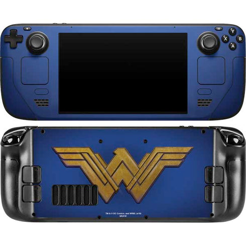 DC Comics Wonder Woman Movie Emblem Steam Deck Handheld Gaming Computer OLED Skin