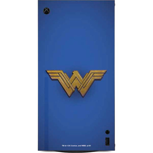 DC Comics Wonder Woman Movie Emblem XBox Series X Digital Edition Console Skin