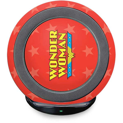 DC Comics Wonder Woman Logo Fast Charge Wireless Charging Stand Skin