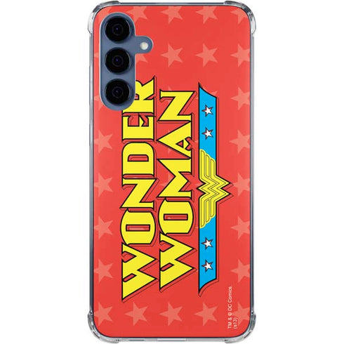 DC Comics Wonder Woman Logo Galaxy A35 5G Clear Case