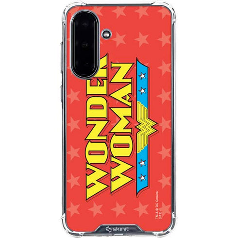 DC Comics Wonder Woman Logo Galaxy A36 5G Clear Case