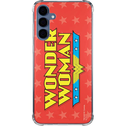 DC Comics Wonder Woman Logo Galaxy A55 5G Clear Case