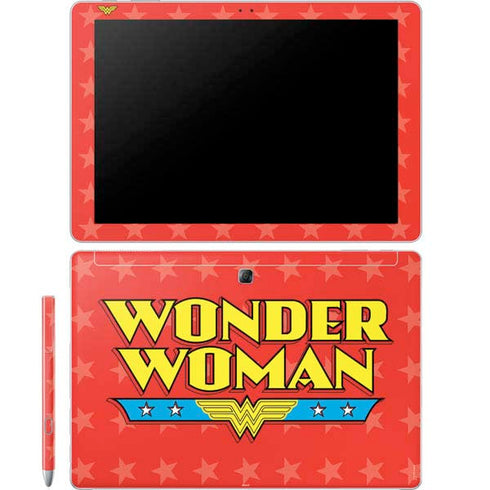 DC Comics Wonder Woman Logo Galaxy Book 12in Skin