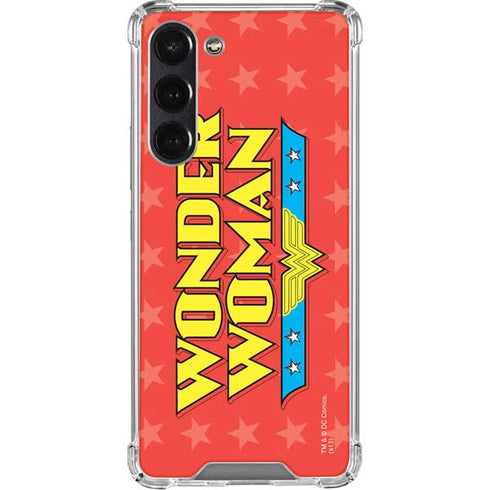 DC Comics Wonder Woman Logo Galaxy S24 FE Clear Case
