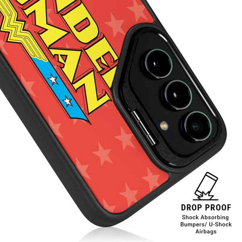 DC Comics Wonder Woman Logo Galaxy S25 Kickstand Case