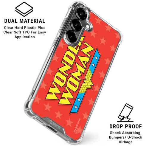 DC Comics Wonder Woman Logo Galaxy S26 Plus Clear Case