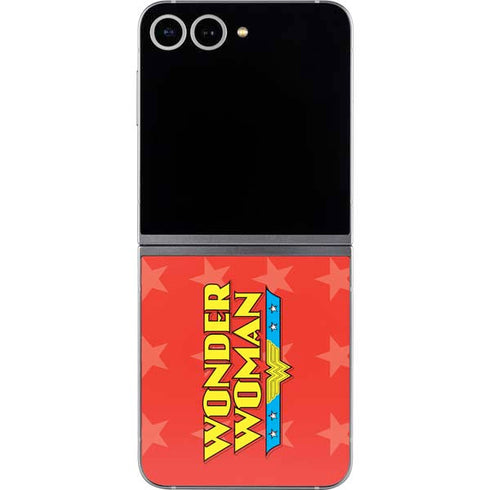 DC Comics Wonder Woman Logo Galaxy Z Flip6 Skin