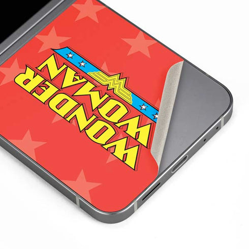DC Comics Wonder Woman Logo Galaxy Z Flip6 Skin