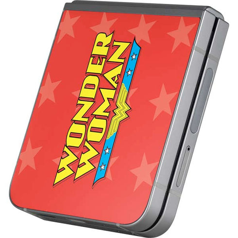DC Comics Wonder Woman Logo Galaxy Z Flip6 Skin