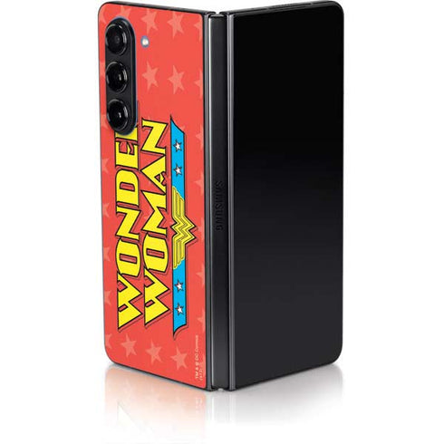 DC Comics Wonder Woman Logo Galaxy Z Fold5 5G Skin