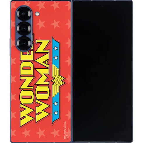 DC Comics Wonder Woman Logo Galaxy Z Fold6 Skin