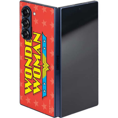 DC Comics Wonder Woman Logo Galaxy Z Fold6 Skin