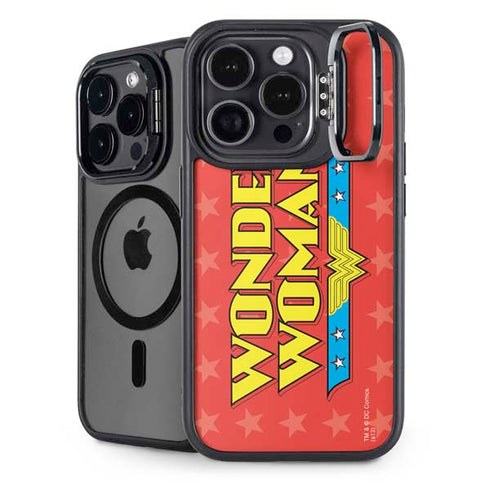 DC Comics Wonder Woman Logo iPhone 14 Pro Kickstand Case