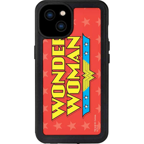 DC Comics Wonder Woman Logo iPhone 15 Plus Waterproof Case