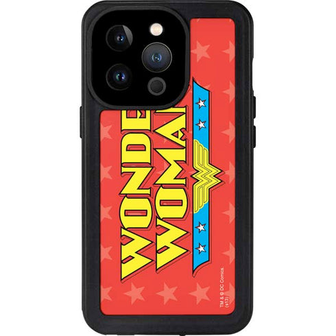 DC Comics Wonder Woman Logo iPhone 15 Pro Waterproof Case