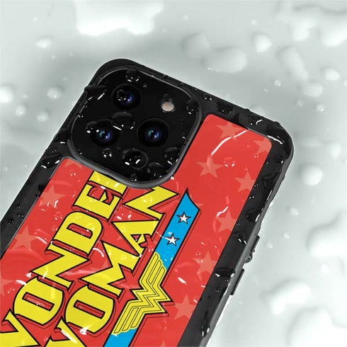 DC Comics Wonder Woman Logo iPhone 15 Pro Waterproof Case