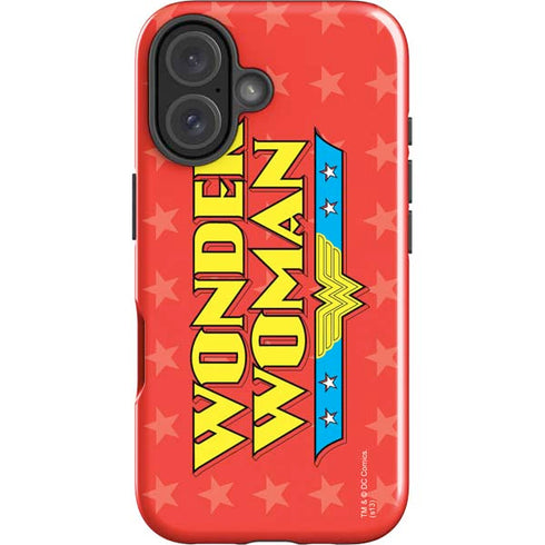 DC Comics Wonder Woman Logo iPhone 16 Plus Impact Case