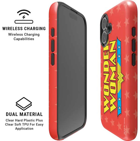 DC Comics Wonder Woman Logo iPhone 16 Plus Magsafe Impact Case