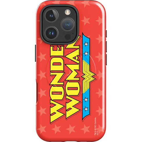 DC Comics Wonder Woman Logo iPhone 16 Pro Magsafe Impact Case