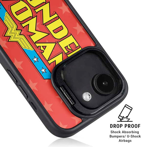 DC Comics Wonder Woman Logo iPhone 16e Kickstand Case