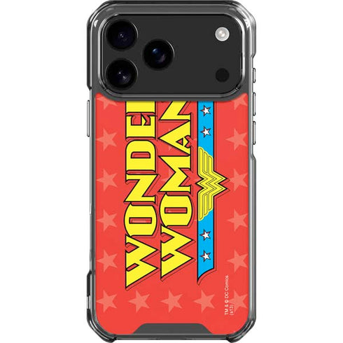 DC Comics Wonder Woman Logo iPhone 18 Pro Max Clear Case