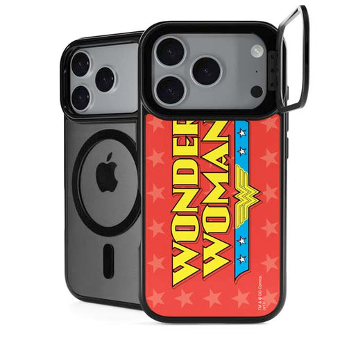 DC Comics Wonder Woman Logo iPhone 18 Pro Max Kickstand Case